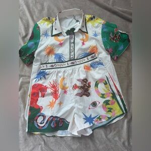 NWT-Commense Pajama Set-Dragons-Size Medium